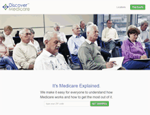 Tablet Screenshot of discovermedicare.com